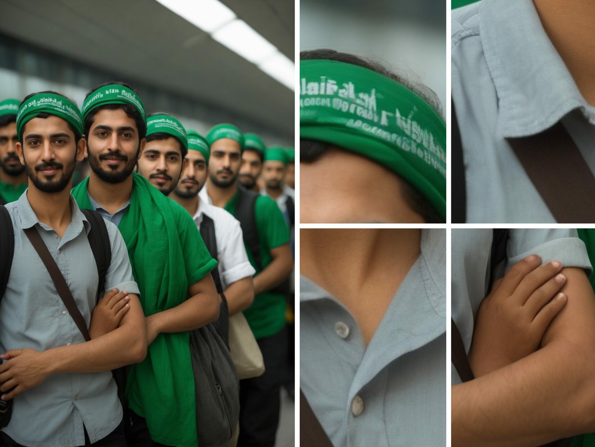 Left side: Image posted by Darren Grimes on 14 May 2024. Right side: Details from the image, suggesting it was AI-generated. Composite by The Ferret.