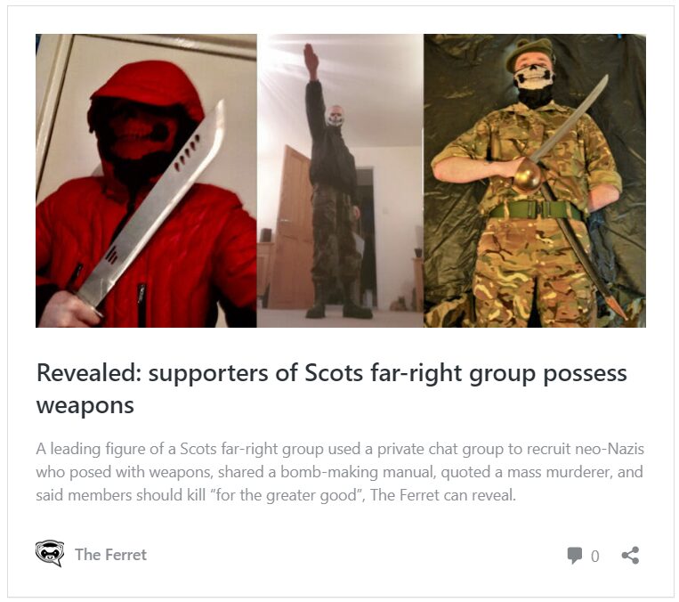 Racist group founder fronts new far right party's Scottish arm
