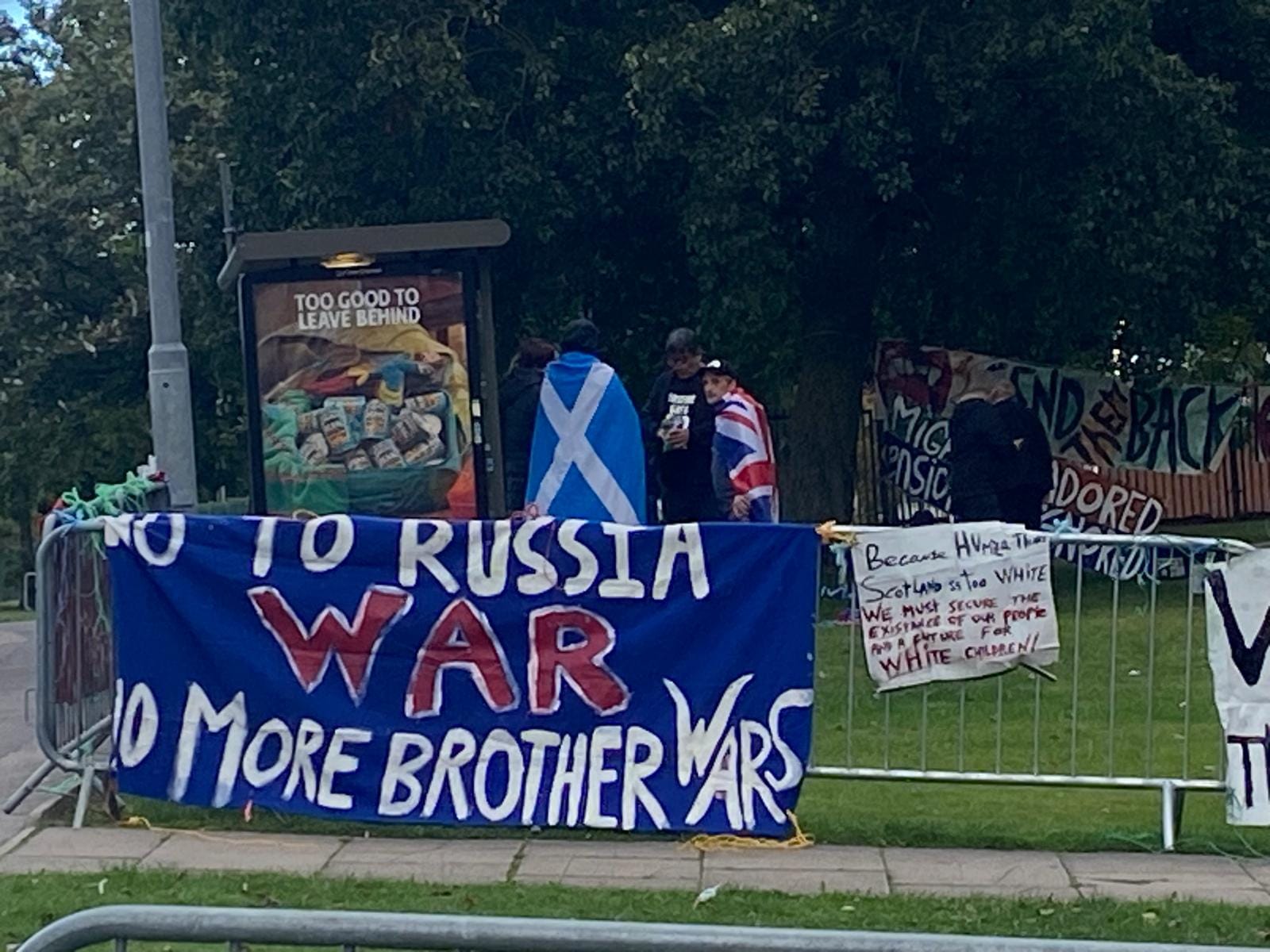 Far-right agitators stand accused of stirring up trouble at asylum hotel protests. But anti-racists are standing firm