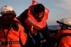 Footage shows more than 100 people rescued in Mediterranean Sea